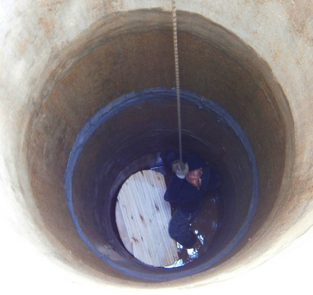 Объем воды в колодце